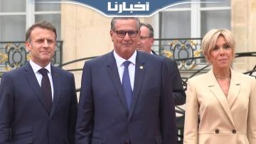 الرئيس الفرنسي ماكرون يستقبل أخنوش الذي يمثل جلالة الملك في افتتاح الألعاب الأولمبية